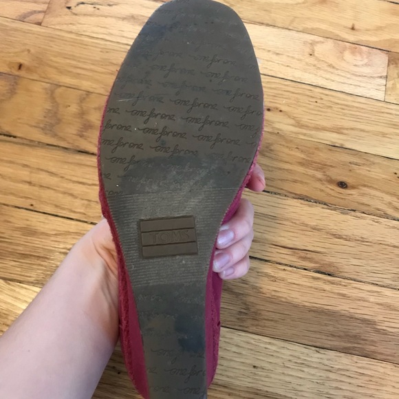 TOMS purple open-toe wedges, 7 - Picture 5 of 6